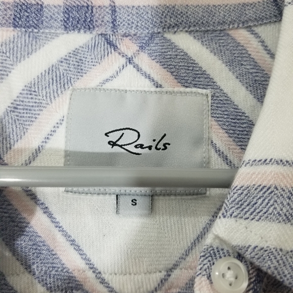 Rails Hunter Plaid Button Down Size S Red White - Picture 2 of 2